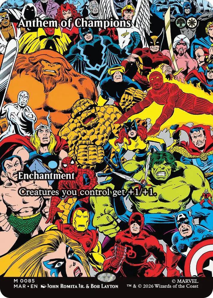 Anthem of Champions 85 (Marvel Universe Eternal-Legal)  - Borderless