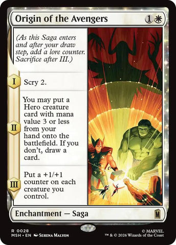 Origin of the Avengers 28 (Marvel Super Heroes)  - Foil