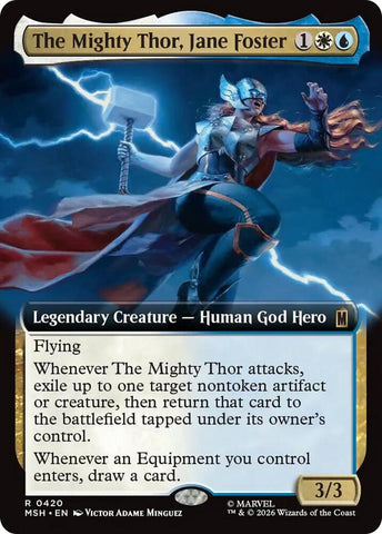 The Mighty Thor, Jane Foster 420 (Marvel Super Heroes)  - Extended Art Foil