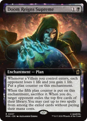 Doom Reigns Supreme 407 (Marvel Super Heroes)  - Extended Art Foil