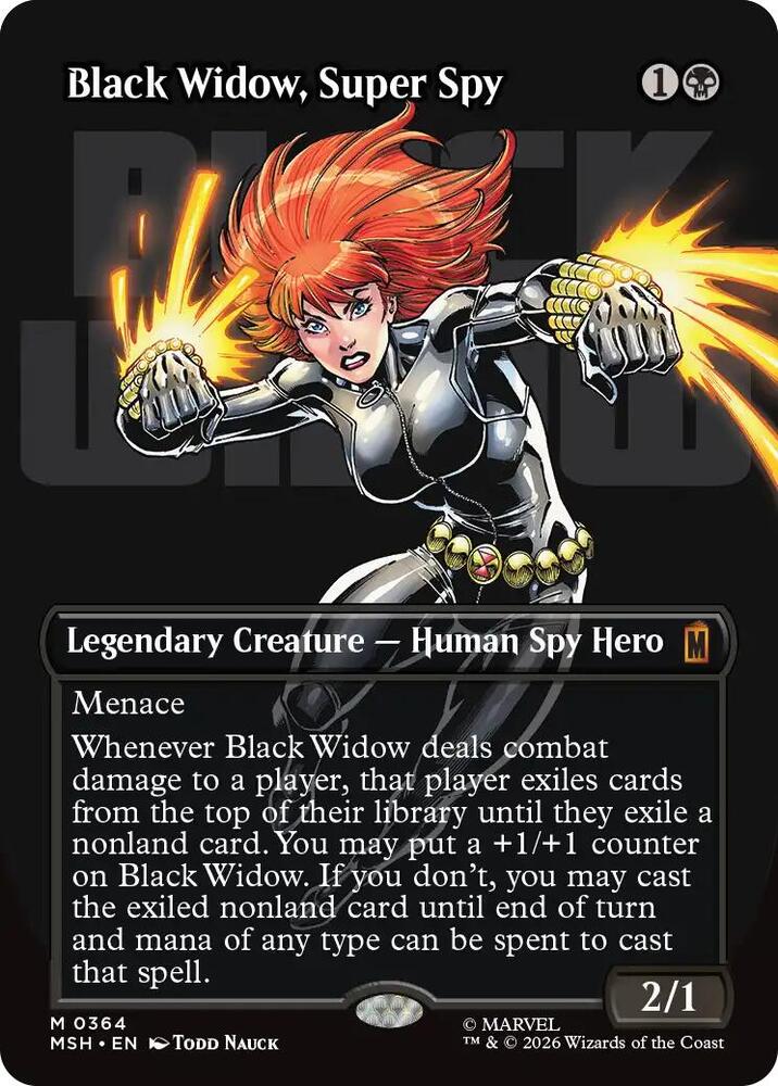 Black Widow, Super Spy 364 (Marvel Super Heroes)  - Borderless Foil