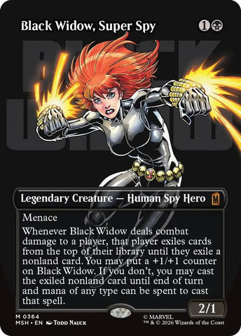Black Widow, Super Spy 364 (Marvel Super Heroes)  - Borderless Foil