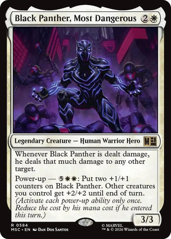 Black Panther Most Dangerous 584 (Commander: Marvel Super Heroes)  - Foil