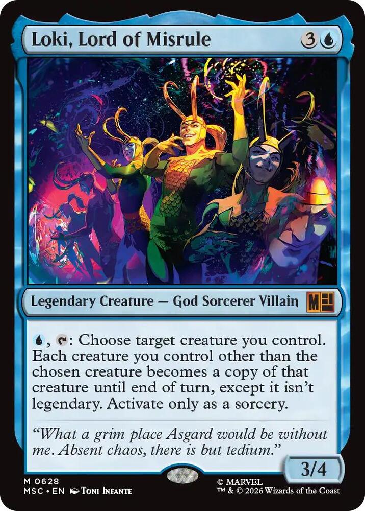 Loki Lord of Misrule 628 (Commander: Marvel Super Heroes)  - Foil