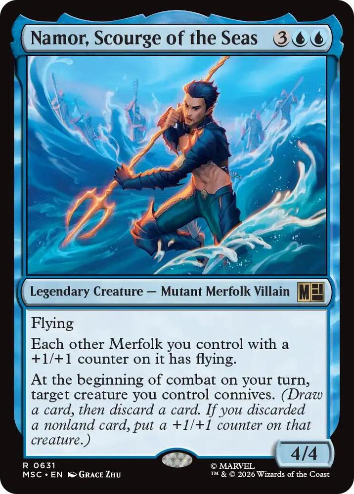 Namor Scourge of the Seas 631 (Commander: Marvel Super Heroes)  - Foil