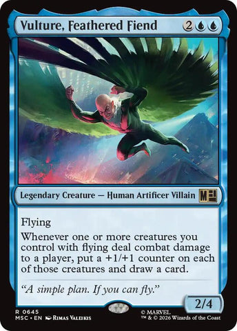 Vulture Feathered Fiend 645 (Commander: Marvel Super Heroes)  - Foil