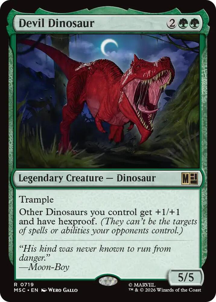 Devil Dinosaur 719 (Commander: Marvel Super Heroes) 