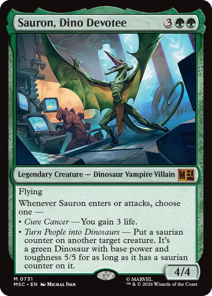Sauron, Dino Devoteee 731 (Commander: Marvel Super Heroes) 