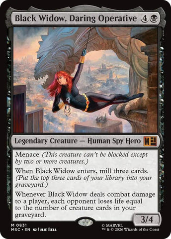 Black Widow, Daring Operative 831 (Commander: Marvel Super Heroes)  - Foil