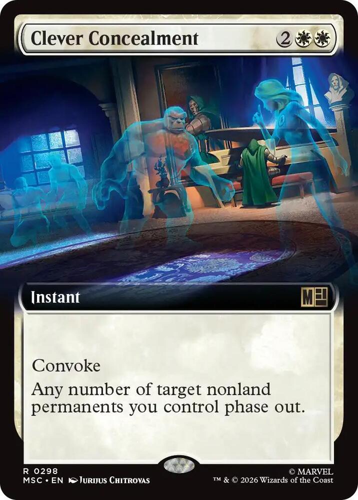 Clever Concealment Extended Art 298 (Commander: Marvel Super Heroes) 