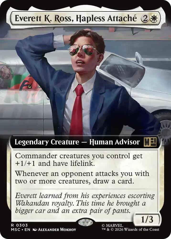 Everett K Ross Hapless Attache Extended Art 303 (Commander: Marvel Super Heroes) 