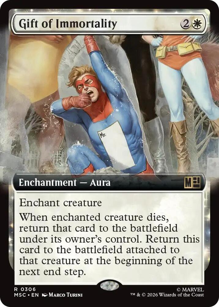 Gift of Immortality Extended Art 306 (Commander: Marvel Super Heroes) 