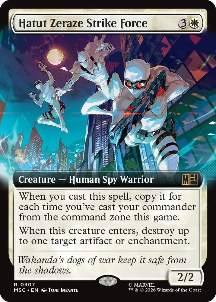 Hatut Zeraze Strike Force Extended Art 307 (Commander: Marvel Super Heroes) 
