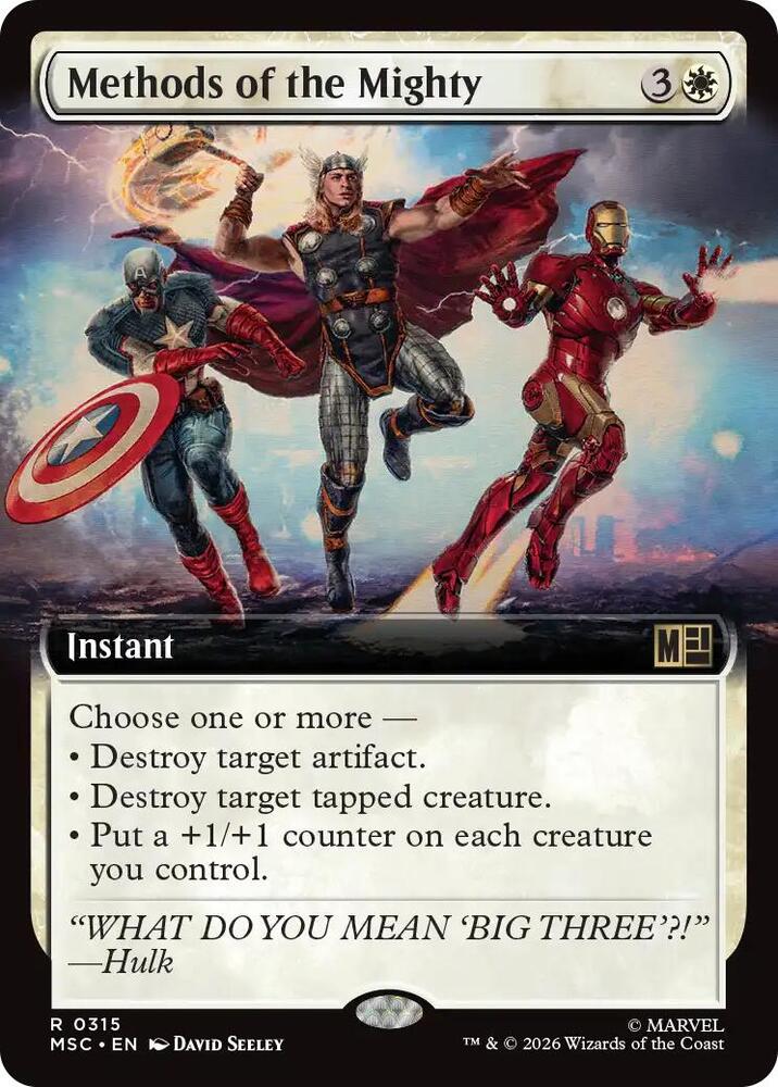 Methods of the Mighty Extended Art 315 (Commander: Marvel Super Heroes)  - Extended Art
