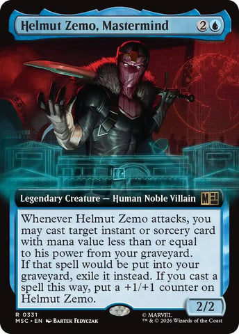 Helmut Zemo Mastermind Extended Art 331 (Commander: Marvel Super Heroes)  - Extended Art