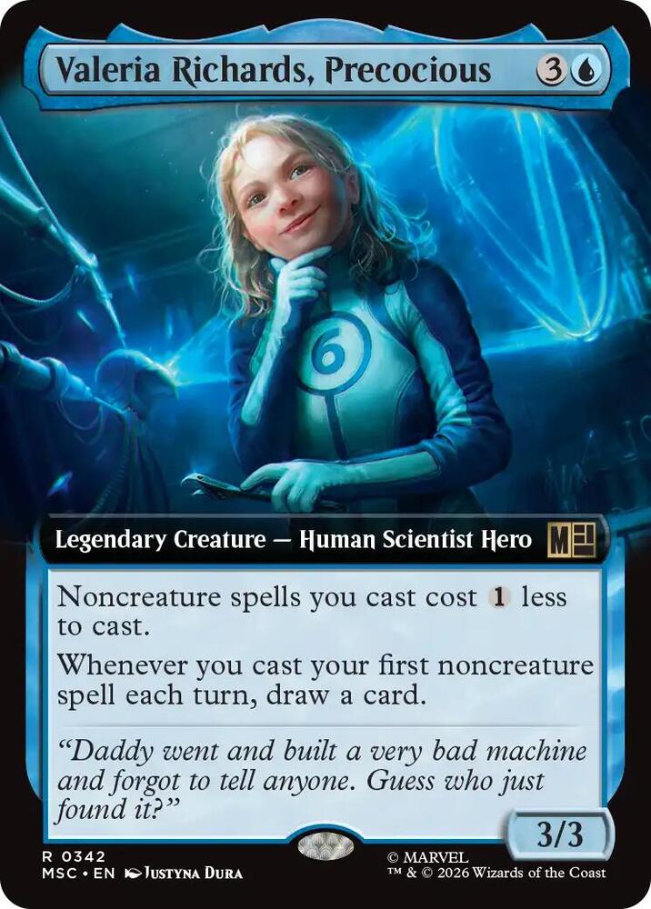 Valeria Richards, Precocious 342 (Commander: Marvel Super Heroes)  - Extended Art