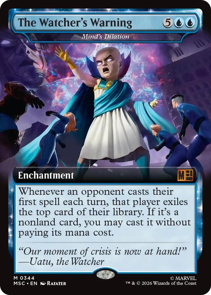 The Watchers Warning Minds Dilation Extended Art 344 (Commander: Marvel Super Heroes) 