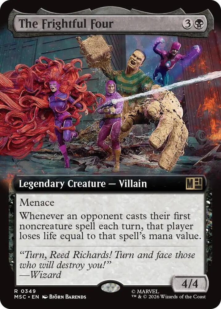The Frightful Four 349 (Commander: Marvel Super Heroes)  - Extended Art