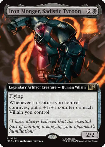 Iron Monger, Sadistic Tycoon 350 (Commander: Marvel Super Heroes)  - Extended Art 