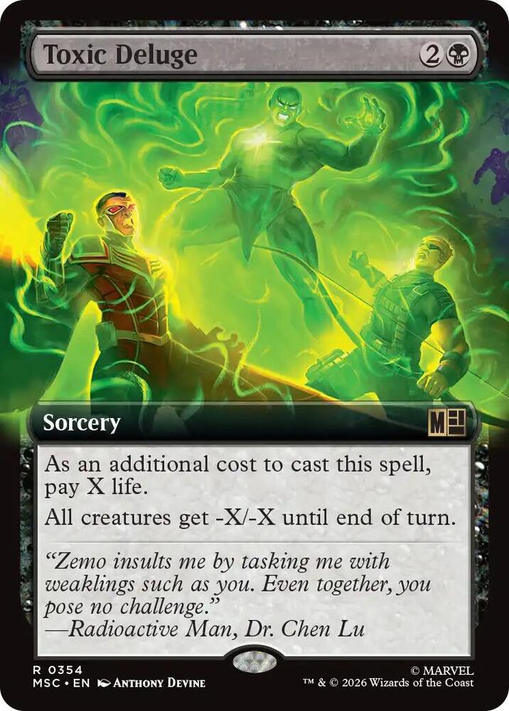 Toxic Deluge Borderless 354 (Commander: Marvel Super Heroes) 