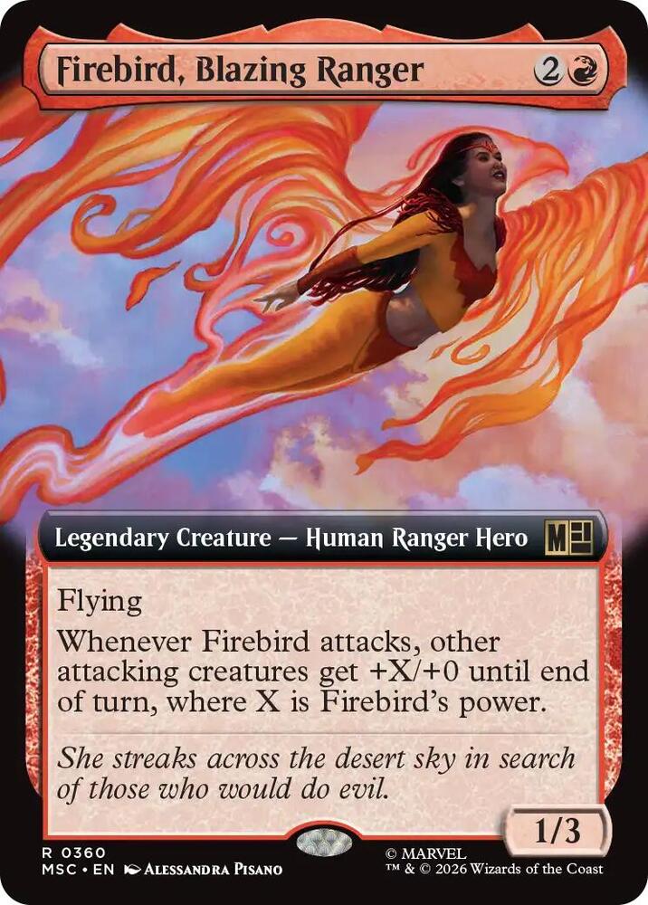 Firebird Blazing Ranger Extended Art 360 (Commander: Marvel Super Heroes) 