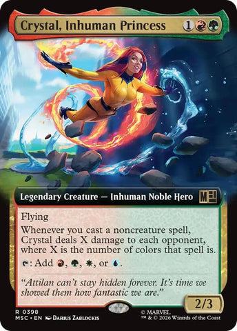 Crystal, Inhuman Princess 398 (Commander: Marvel Super Heroes)  - Extended Art