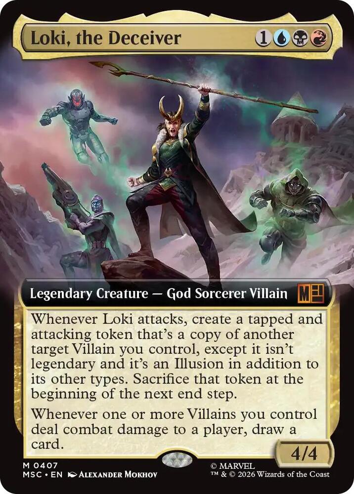 Loki the Deceiver Extended Art 407 (Commander: Marvel Super Heroes) 