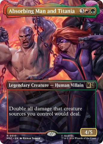 Absorbing Man and Titania 510 (Commander: Marvel Super Heroes)  - Borderless