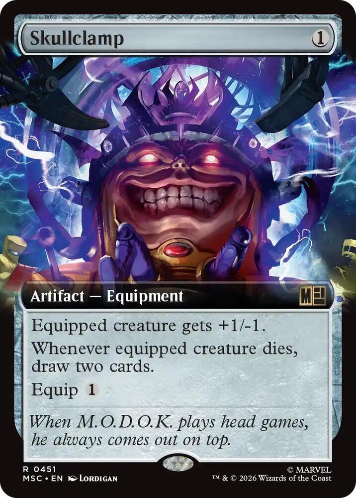 Skullclamp Extended Art 451 (Commander: Marvel Super Heroes) 