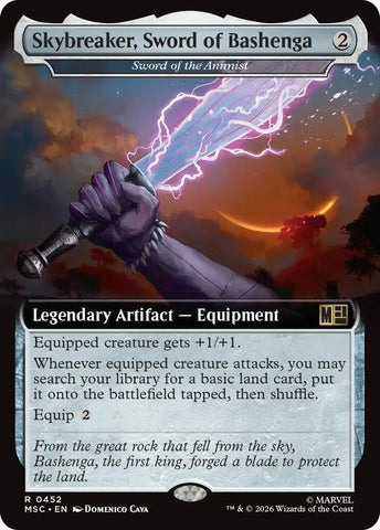 Skybreaker Sword of Bashenga Sword of the Animist Extended Art 452 (Commander: Marvel Super Heroes)  - Extended Art