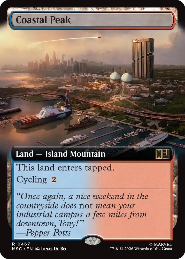 Coastal Peak Extended Art 467 (Commander: Marvel Super Heroes)  - Extended Art
