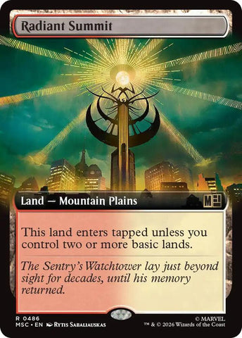 Radiant Summit 486 (Commander: Marvel Super Heroes)  - Extended Art