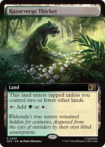 Razorverge Thicket Extended Art 487 (Commander: Marvel Super Heroes) 