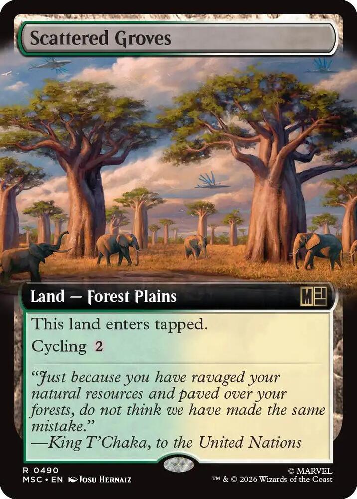 Scattered Groves Extended Art 490 (Commander: Marvel Super Heroes) 