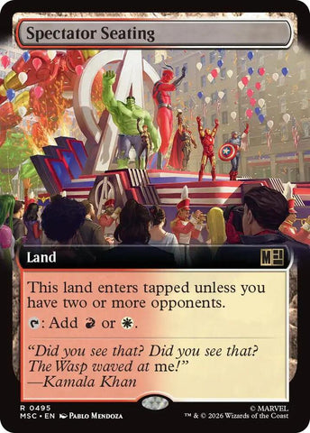 Spectator Seating Extended Art 495 (Commander: Marvel Super Heroes)  - Extended Art