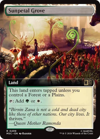 Sunpetal Grove Extended Art 499 (Commander: Marvel Super Heroes)  - Extended Art