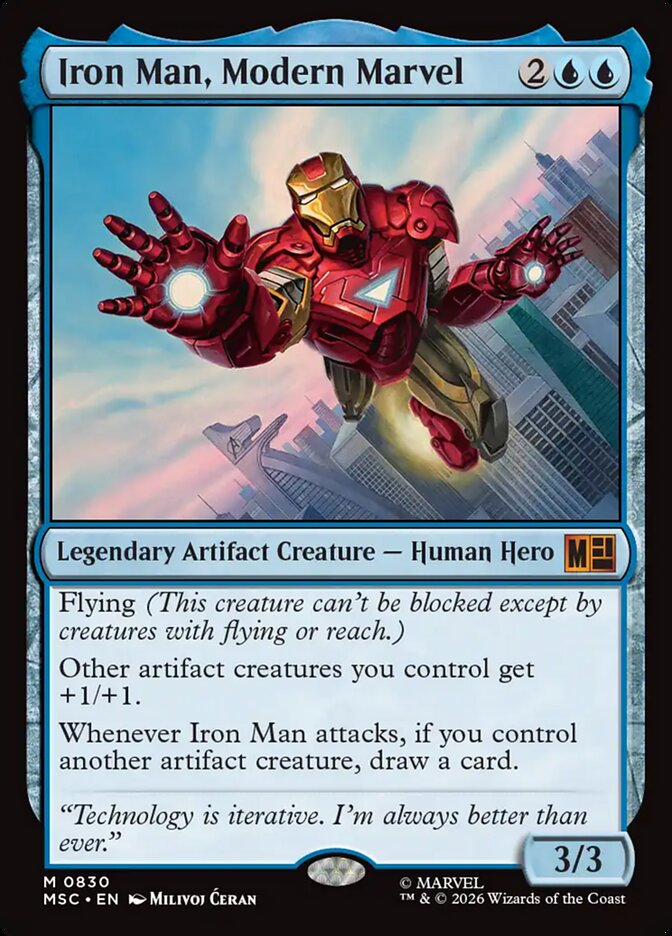 Iron Man, Modern Marvel 830 (Commander: Marvel Super Heroes)  - Foil