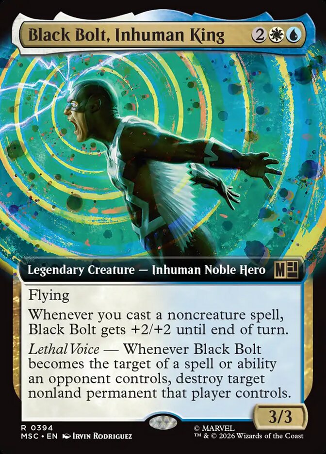 Black Bolt, Inhuman King 394 (Commander: Marvel Super Heroes)  - Extended Art