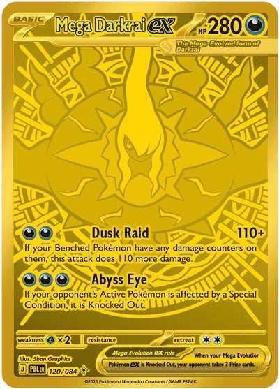 Mega Darkrai ex 120/084 (ME05: Pitch Black)  - Holofoil