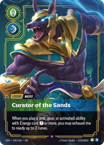 Nasus - Curator of the Sands 145/166 (Vendetta)  - Foil