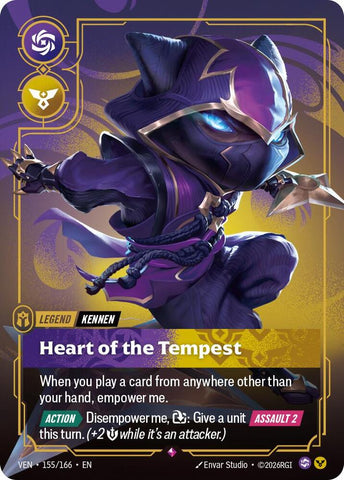 Kennen - Heart of the Tempest 155/166 (Vendetta)  - Foil