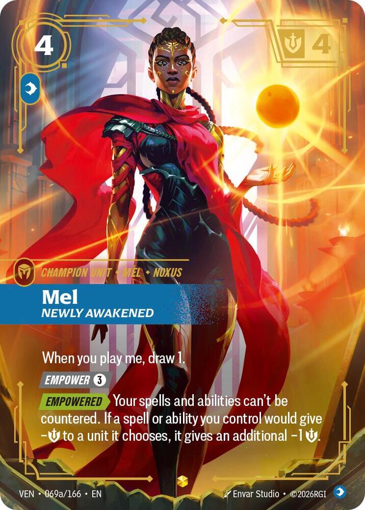 Mel Newly Awakened Alternate Art 069a/166 (Vendetta)  - Foil