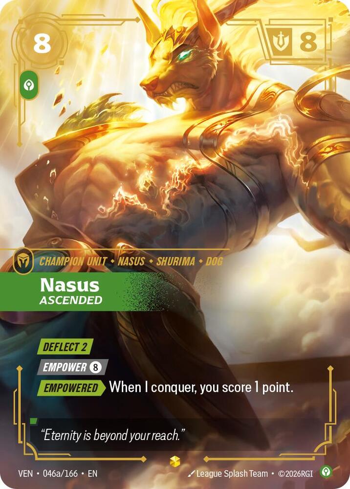 Nasus Ascended Alternate Art 046a/166 (Vendetta)  - Foil
