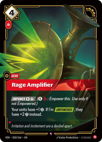 Rage Amplifier 018/166 (Vendetta)  - Foil