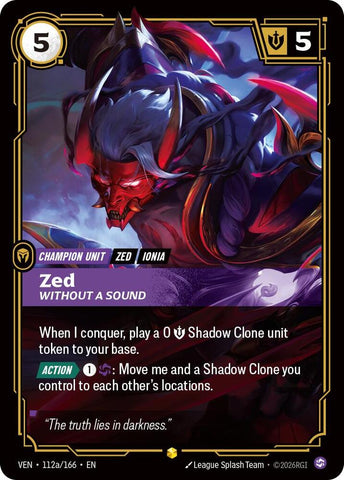 Zed - Without a Sound 112a/166 (Vendetta)  - Foil