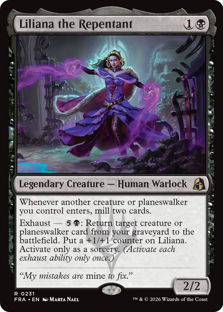 Liliana the Repentant 231 (Reality Fracture)  - Foil