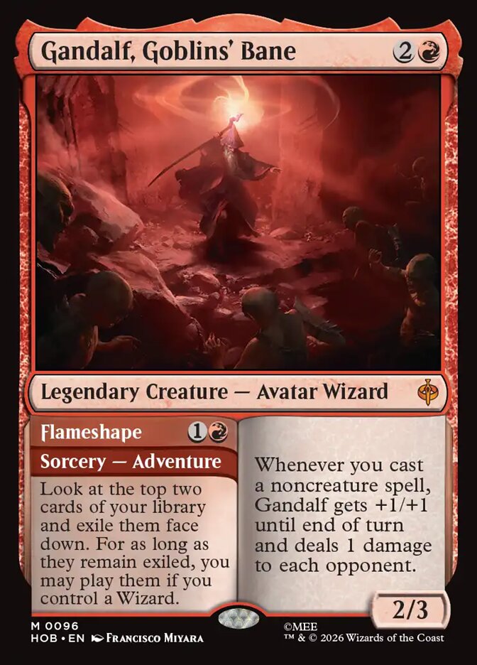 Gandalf, Goblins' Bane // Flameshape 96 (The Hobbit)  - Foil