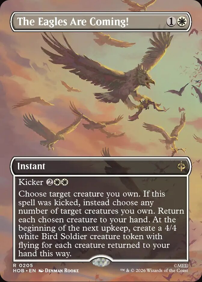 The Eagles Are Coming! 205 (The Hobbit)  - Borderless