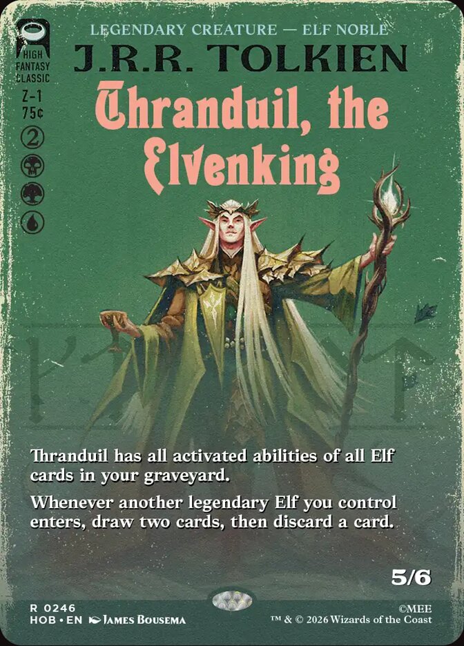 Thranduil, the Elvenking 246 (The Hobbit)  - Borderless Foil