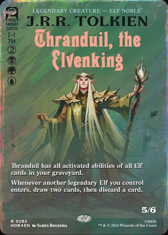 Thranduil, the Elvenking 282 (The Hobbit)  - Borderless Surge Foil